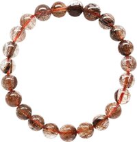 Vòng Thạch Anh Tóc Nâu Đỏ Ngọc Quý Gemstones VT87 8mm