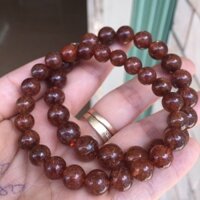 Vòng thạch anh tóc nâu Đỏ Vip