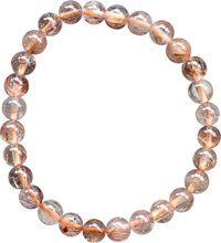 Vòng Thạch Anh Tóc Nâu Đỏ Myanmar 7mm Ngọc Quý Gemstones VT118