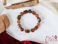 Vòng Thạch Anh Tóc Nâu và Đá Gỗ Hóa Thạch