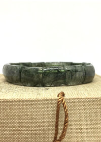 Vòng Thạch Anh Tóc Xanh Bảng 12x15mm