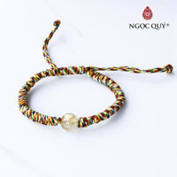Vòng thắt dây đa sắc - Ngọc Quý Gemstones - Thạch anh tóc vàng
