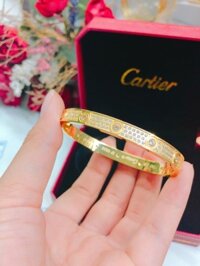 Vòng titan catier full xoàn full box cao cấp