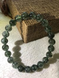 VÒNG TÓC XANH ĐÁ THẠCH ANH TỰ NHIÊN 8MM NÈ CHỊ EM ƠI