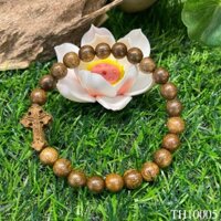 Vòng trầm hương đeo tay 21 hạt trầm tự nhiên