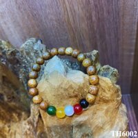 Vòng trầm hương vòng đeo tay hạt trầm mix đá phong thủy