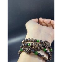 Vòng trầm sánh chìm mix bi diopside