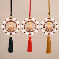 Vòng treo phong thủy tượng Phật thiền trên đài sen – Bộ ba màu độc đáo