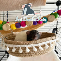 Võng Treo Thúng Có Dây Treo Kim Loại Chuột Rat Hamster Bọ Ú
