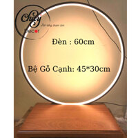 Vòng Tròn Đèn Led Hào Quang + Đế Gỗ Dùng Để Trang Trí Tiểu Cảnh, Lũa, Tượng, Bon Sai Có Quà Tặng 🎁 - Chay Decor