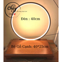 Vòng Tròn Đèn Led Hào Quang + Đế Gỗ Dùng Để Trang Trí Tiểu Cảnh, Lũa, Tượng, Bon Sai Có Quà Tặng 🎁 - Chay Decor
