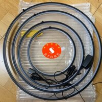Vòng tròn đèn Led, Vòng hào quang decor tiểu cảnh, tượng phật, lũa