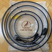 Vòng tròn đèn Led, Vòng hào quang decor tiểu cảnh, tượng phật, lũa