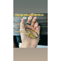 Vò.ng T.úi T.ài L.ộc x N.gũ Đi.ếu đ.á Thạ.ch An.h T.óc Và.ng ,m.ệnh Th.ổ và m.ệnh Kim, TNJewelry ,Rivici - RVC0162