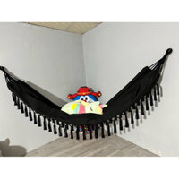 Võng vải decor đen cá tính Trang trí phòng ngủ Chức năng chống muỗi hiệu quả Có túi đựng du lịch