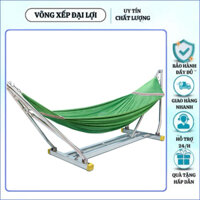 võng xếp ĐẠI LỢI cao cấp khung võng xếp 50 inox tiến đạt chịu tải 300kg bảo hành 1 năm