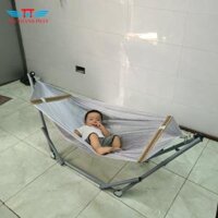 VÕNG XẾP EM BÉ TÍN THÀNH PHÁT - Màu xám