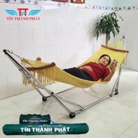 Võng xếp inox crom đại víp Tín Thành Phát - Vàng Tơ