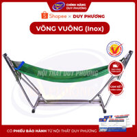 Võng Xếp INOX Khung Vuông Cỡ Lớn Duy Phương Gấp Gọn, Sáng Bóng