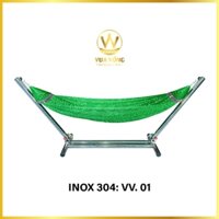 võng xếp inox, võng xếp cao cấp, võng xếp em bé, nôi em bé, khung xích đu