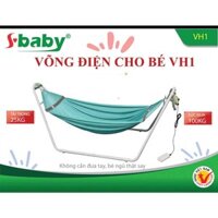 Võng xếp trẻ em tích hợp máy đưa võng tự động SBaby VH1 - Võng em bé ru ngủ lưới võng thoáng khí