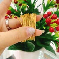 Vòng ximen khắc máy mạ vàng 18k