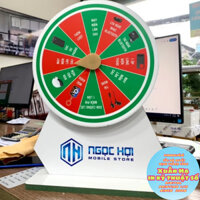 Vòng Xoay PP Dầu + Cán Mờ + Dán Gỗ Ván Ép hình tròn 1 mặt Bộ Vòng quay + chân đế gỗ