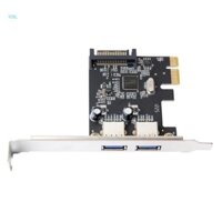 Vonl 2 Cổng PCIE Sang USB3 0 Thẻ Mở Rộng PCIE x1 USB Adapter Hỗ Trợ x1 x4x8 x16