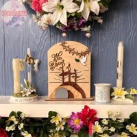 Vonluxu Anh Là Risen Trang Trí Bằng Gỗ Phục Sinh Cảnh Phục Sinh Lăng Mộ Trống Trang Trí Bàn Cơ Đốc Giáo Trong Nhà Thánh Giá Chúa Giêsu VN