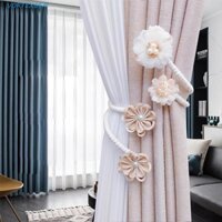 Vortexgem 2 Kẹp Rèm, Thắt Lưng Rèm Hoa Thanh Lịch Tinh Tế, Sáng Tạo Handmade Linh Hoạt Nhân Tạo Khóa Rèm Phòng Ngủ