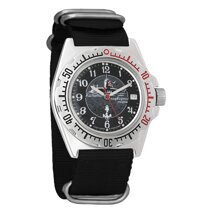 Vostok Amphibian Automatic Self-Winding Russian Military Wristwatch #110811 (Black)