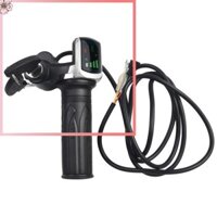 Vot 36 / 48V E-Bike ga Xe tay ga điện Tay cầm xe đạp Màn hình LED