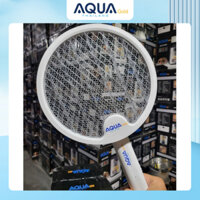 Vợt Bắt Muỗi AQUA GOLD Thông Minh 2in1 Gấp Gọn Kiêm Đèn Ngủ Sạc Pin 2 Lớp Lưới Cách Điện An Toàn, Bảo Hành 12 Tháng