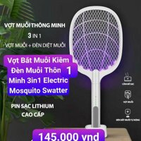 Vợt Bắt Muỗi Kiêm Đèn Muỗi Thông Minh 3in1 Electric Mosquito Swatter