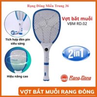 Vợt bắt muỗi Rạng Đông VBM RD-02 - Loại 2 chức năng,đèn pin tháo rời Rạng Đông Miền Trung 36