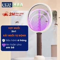 Vợt bắt muỗi thông minh kèm đèn bắt muỗi tự động, diệt chống muỗi, côn trùng cho bé, an toàn cho trẻ sơ sinh