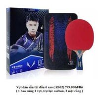 VỢT BÓNG BÀN CHUYÊN NGHIỆP LOKI WANG HAO R602 6 SAO (CÓ TÚI ĐỰNG VÀ HỘP ĐỰNG)