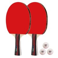 Vợt bóng bàn dành cho học sinh THCS, Tiểu học bộ 2 chuyên nghiệp cấp 2, độ đàn hồi cao, tay cầm dài