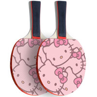 Vợt bóng bàn Hello Kitty, vợt ngang hoạt hình cho trẻ em, phong cách girly cho bé gái, độ đàn hồi cao, bộ vợt đơn sáng tạo 2025.3.16