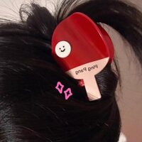 Vợt bóng bàn mẫu mới mùa xuân 2025 kẹp tóc kẹp tóc Cá Mập Phụ kiện tóc phong cách thể thao kẹp tóc kẹp tóc đáng yêu