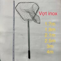 Vợt Cá inox Nhiều Kích Thước Kèm Vành Tam Giác 50cm - Cao Cấp - 02