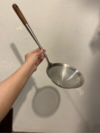 Vợt cán gỗ 16cm inox 304