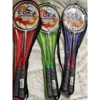 Vợt Cặp Cầu Lông Coka ( giao màu ngẫu nhiên) + tặng kèm quấn cán