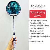 Vợt cầu lông AOLAIDE, vợt cầu lông ZORO 5U siêu nhẹ, căng sẵn 11kg tặng kèm bao đựng và quấn cán