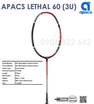 Vợt cầu lông Apacs Lethal 60