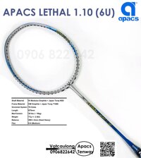 Vợt cầu lông Apacs Lethal Light 1.10 (6U)  | Siêu nhẹ như không [bonus]