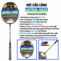 Vợt Cầu Lông Astrox 100ZZ Đen Căng Sẵn 7kg Tặng Kèm Quấn Vợt Cao Cấp Và Bao Vợt