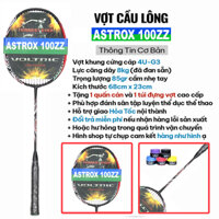 Vợt Cầu Lông Astrox 100ZZ Đỏ Căng Sẵn 7kg Tặng Kèm Quấn Vợt Cao Cấp Và Bao Vợt
