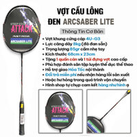 Vợt cầu lông Cacbon 100% đã đan dây 9,5 kg tặng 1 dây căng cước, 1 túi đựng, 1 cuốn tay cầm