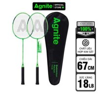 Vợt cầu lông cán liền Agnite - Kèm bao đựng cao cấp - 2 chiếc - F2134 - WF2100